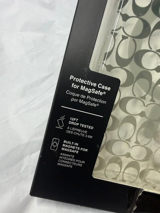COACH Clear Signature 'C' in Pattern iPhone 16 Pro Max Case - Picture 2 of 4